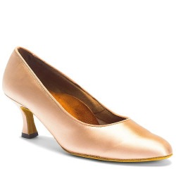 Buty do tańca, profesjonalne, ICS RoundToe - Peach Satin