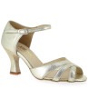 Dance shoes, professional, shiny gold leather, Jolia